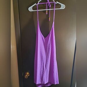 Purple Crochet Dress